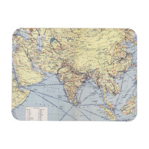 Commercial Trade Routes South Asia Magnet