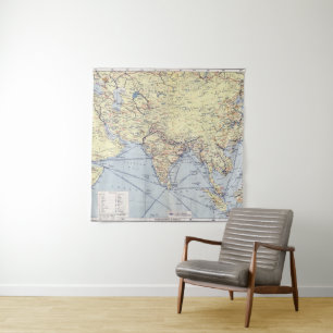 Commercial Trade Routes South Asia Tapestry