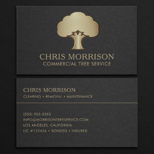 Commercial Tree Services Business Card