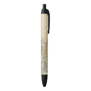 Commerciale Industrial Map of Europe Black Ink Pen