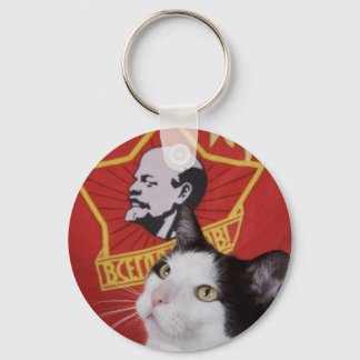 Commie Cat Key Chain