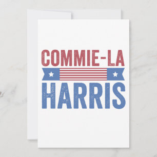 Commie-La Harris 2024 Funny Anti Kamala Harris Holiday Card