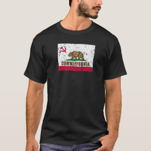 Commiefornia Anti Marxist Communist California Fl T-Shirt