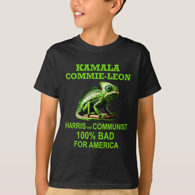 Commieleon Communist Harris Comrade Kamala Commie  T-Shirt (Front)