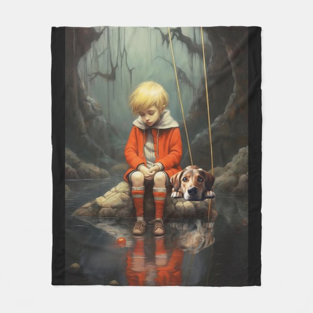 Commiserating Fleece Blanket (Front)