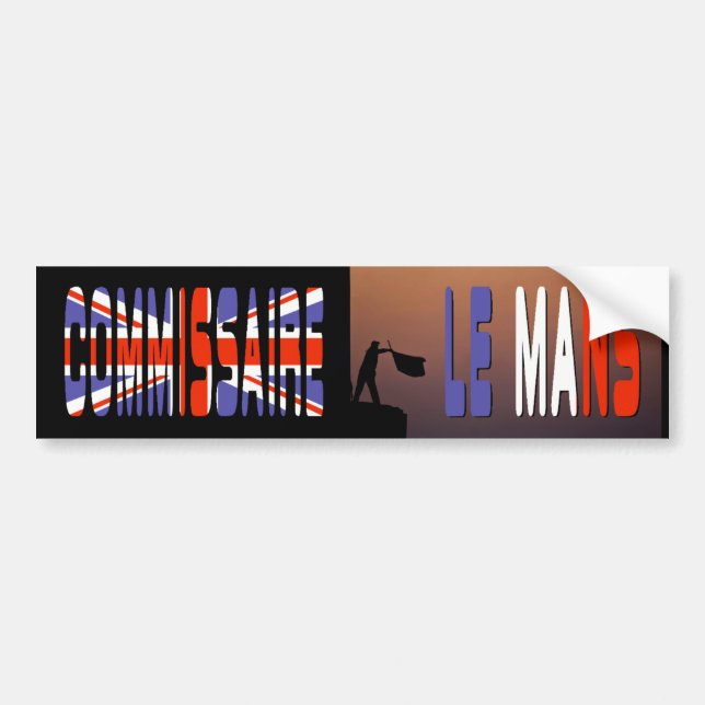 "Commissaire (UK)" by Flagman Bumper Sticker (Front)