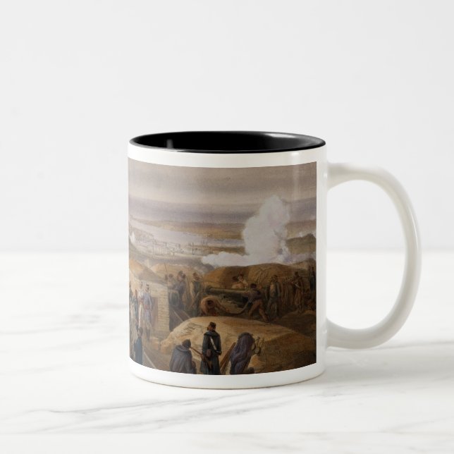 Commissariat Difficulties, plate from 'The Seat of Two-Tone Coffee Mug (Right)