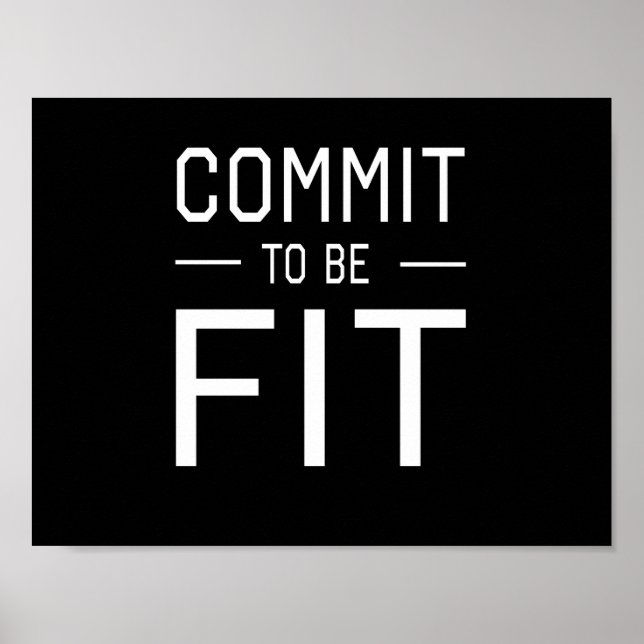 commit to be Fit Poster (Front)