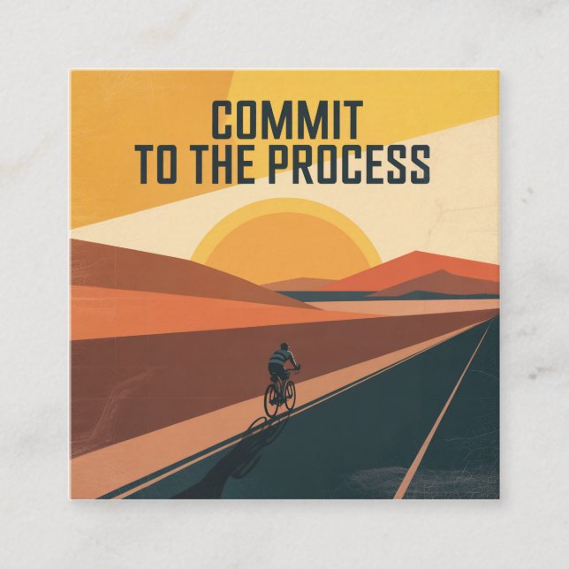 Commit To The Process Calling Card (Front)
