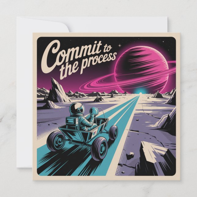 Commit To The Process Holiday Card (Front)