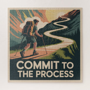 Commit To The Process Jigsaw Puzzle