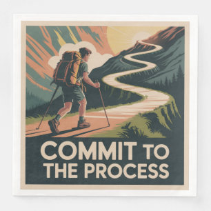 Commit To The Process Napkin