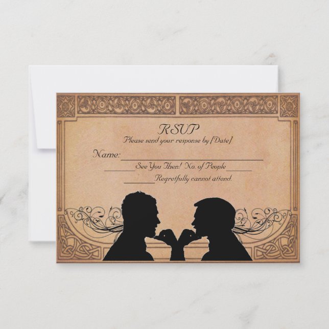 Commitment Ceremony Custom RSVP Card (Front)
