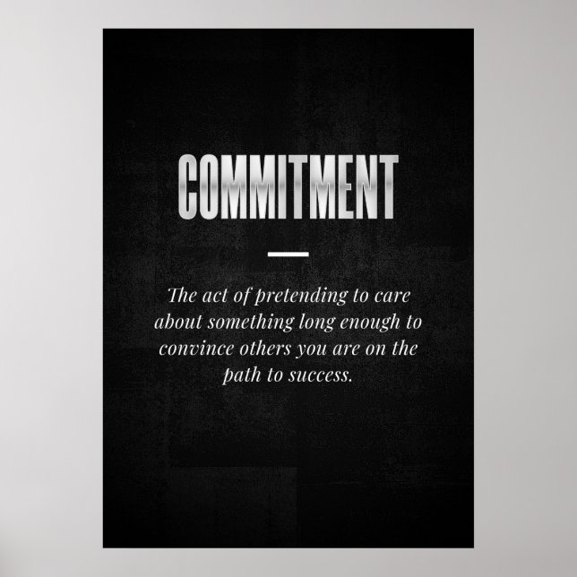 Commitment Poster (Front)