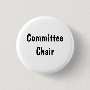 Committee Chair 3 Cm Round Badge