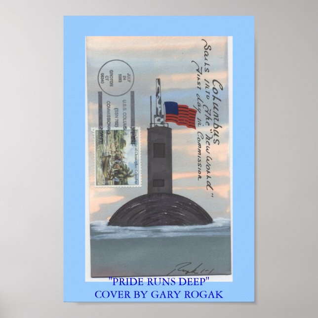 COMMMISSIONING USS COLUMBUS POSTER (Front)