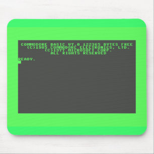 Commodore 128 Startup Screen Mouse Pad