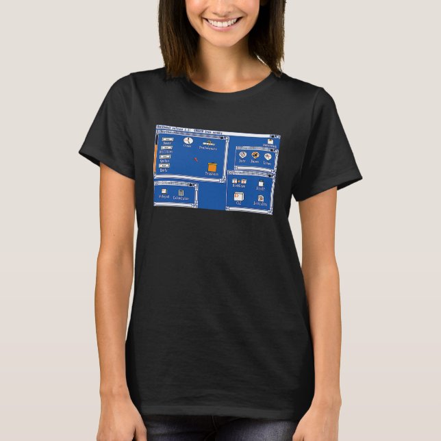 COMMODORE  AMIGA Workbench Desktop v1 1 T-Shirt (Front)