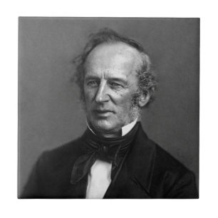 Commodore Cornelius Vanderbilt Portrait circa 1850 Tile