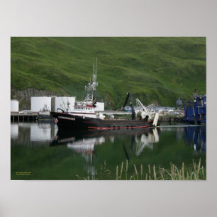 Commodore, Fishing Trawler in Dutch Harbor, AK Poster