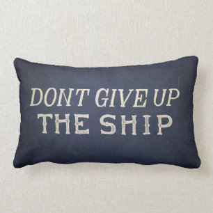 Commodore Perry Dont Give Up The Ship Lumbar Cushion