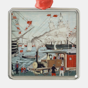Commodore Perry's Gift of a Railway Metal Tree Decoration