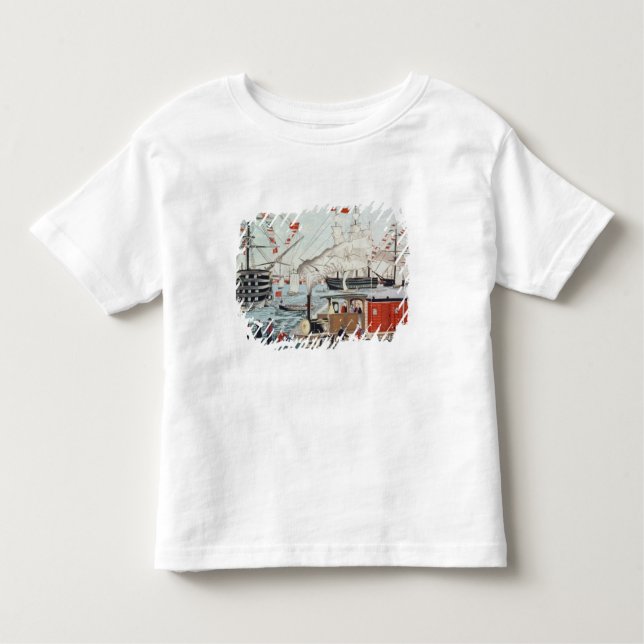 Commodore Perry's Gift of a Railway Toddler T-Shirt (Front)