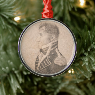 Commodore Stephen Decatur Metal Tree Decoration