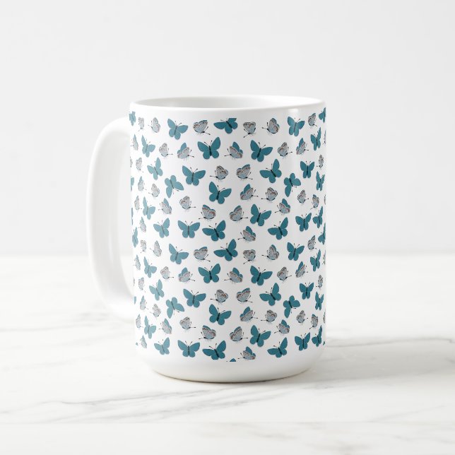 Common blue coffee mug (Front Left)