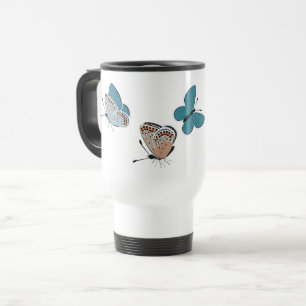 Common blue travel mug