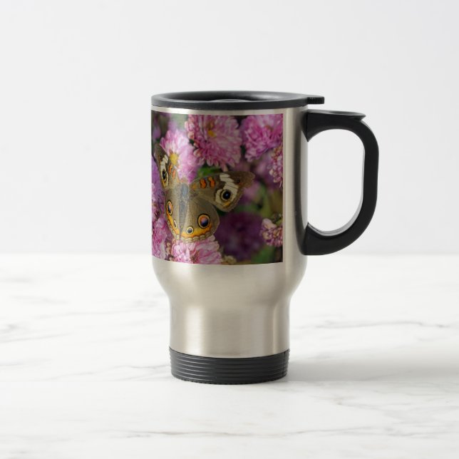Common Buckeye Butterfly Travel Mug (Right)