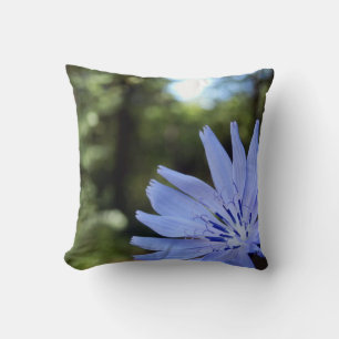 Common Chicory Throw Cushion