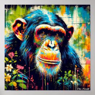COMMON CHIMPANZEE 5 POSTER
