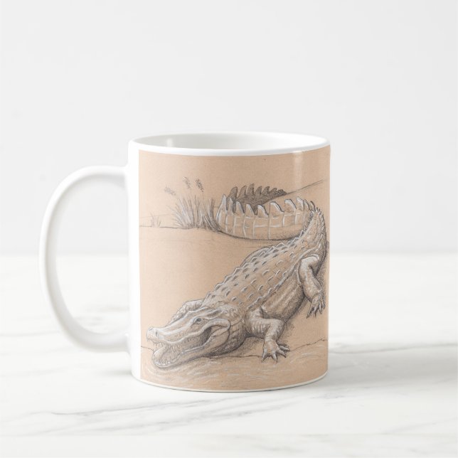 Common Descent Alligator Coffee Mug (Left)