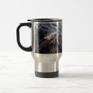 Common Dolphin Surfacing Travel Mug