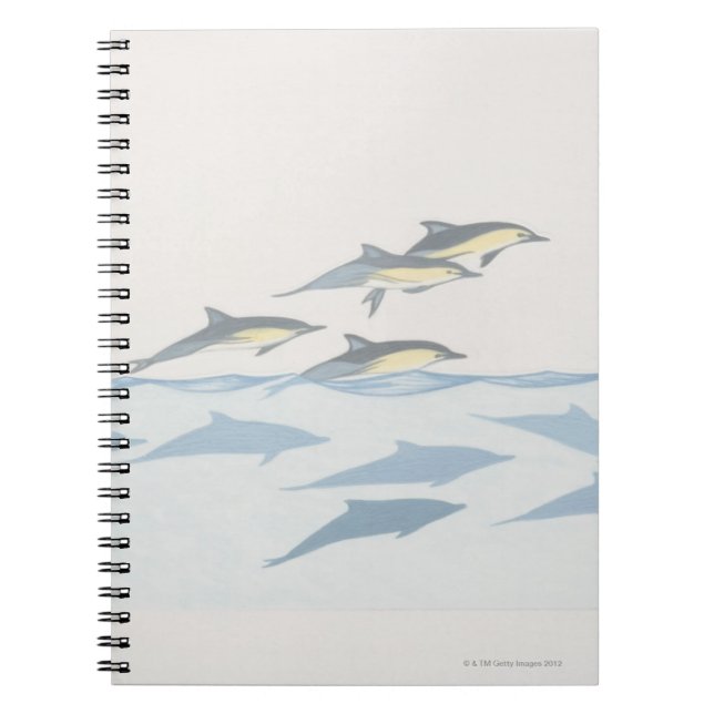 Common Dolphins Spiral Notebook (Front)
