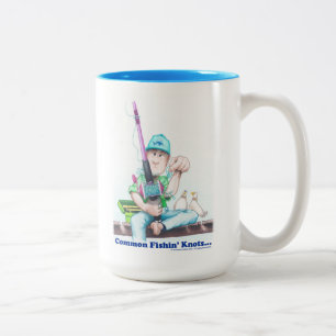 Common Fishin Knots - casting difficulties Two-Tone Coffee Mug
