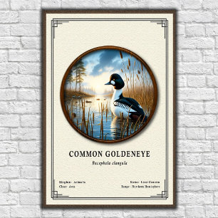 Common Goldeneye Zoology Series Poster