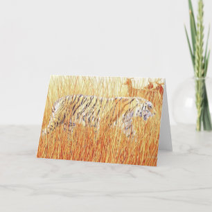 "Common Ground" Tiger in Grass Card