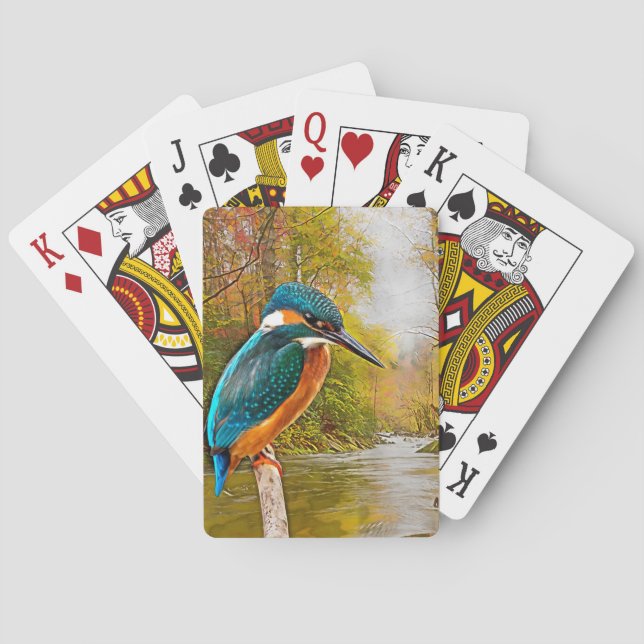 Common Kingfisher Playing Cards (Back)