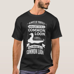 Common Loon Bird Ducks Cute T-Shirt