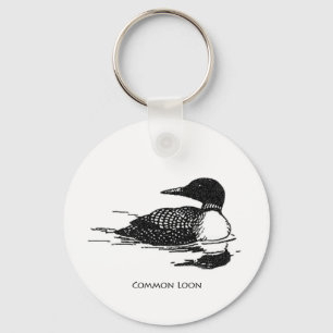 Common Loon Key Ring