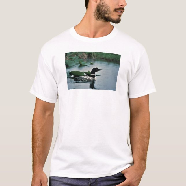 Common Loon on Water T-Shirt (Front)