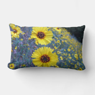 Common Madia Flowers at Sequoia National Park Lumbar Cushion