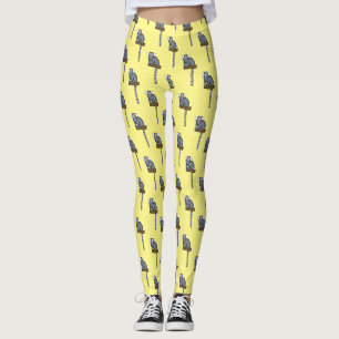 Common marmoset cartoon illustration leggings