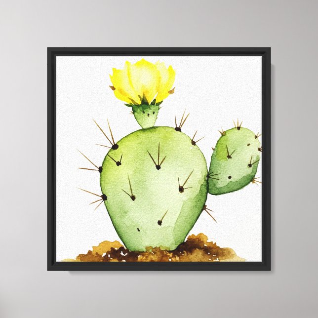 Common prickly pear canvas print (Front)