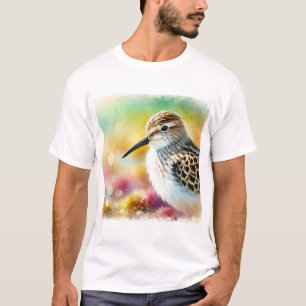 Common Sandpiper 020824AREF120 - Watercolor T-Shirt