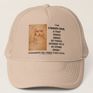 Common Sense Judges Of Things Leonardo da Vinci Trucker Hat