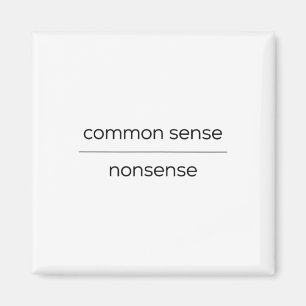 Common Sense Over Nonsense Harris Wheimer Democrat Magnet