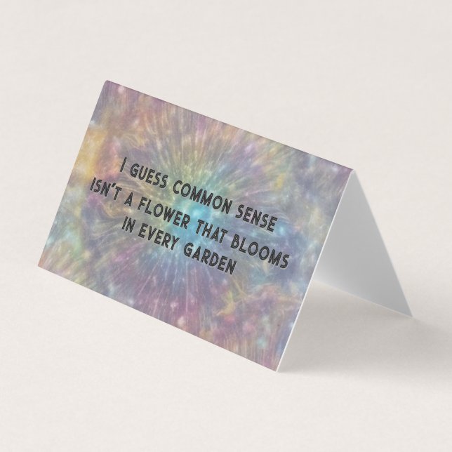 Common Sense Sarcastic Text (Front)